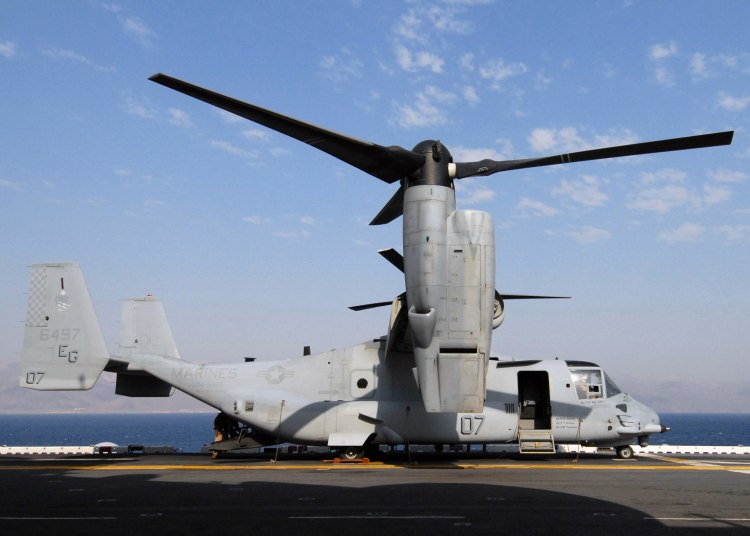 Image: U.S. Marine Corps MV-22 Ospreys Tiltrotor