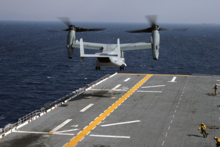 Image: U.S. Marine Corps MV-22 Ospreys Tiltrotor